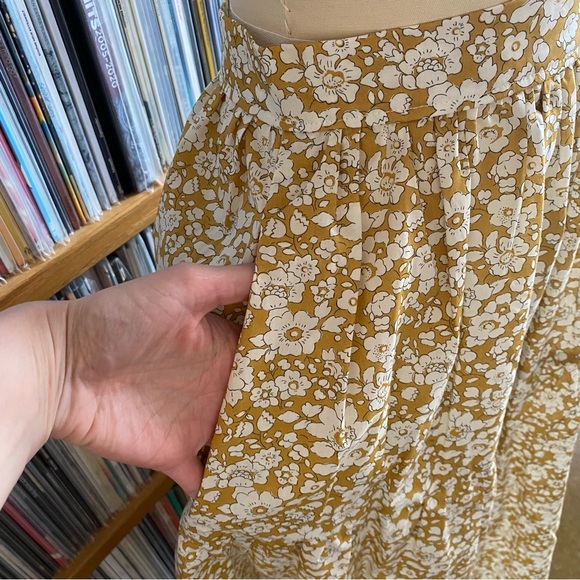 NWT PLUM & PIGEON Liberty Fabric Floral Midi Skirt - SIZE 8UK/4US - Picture 2 of 4